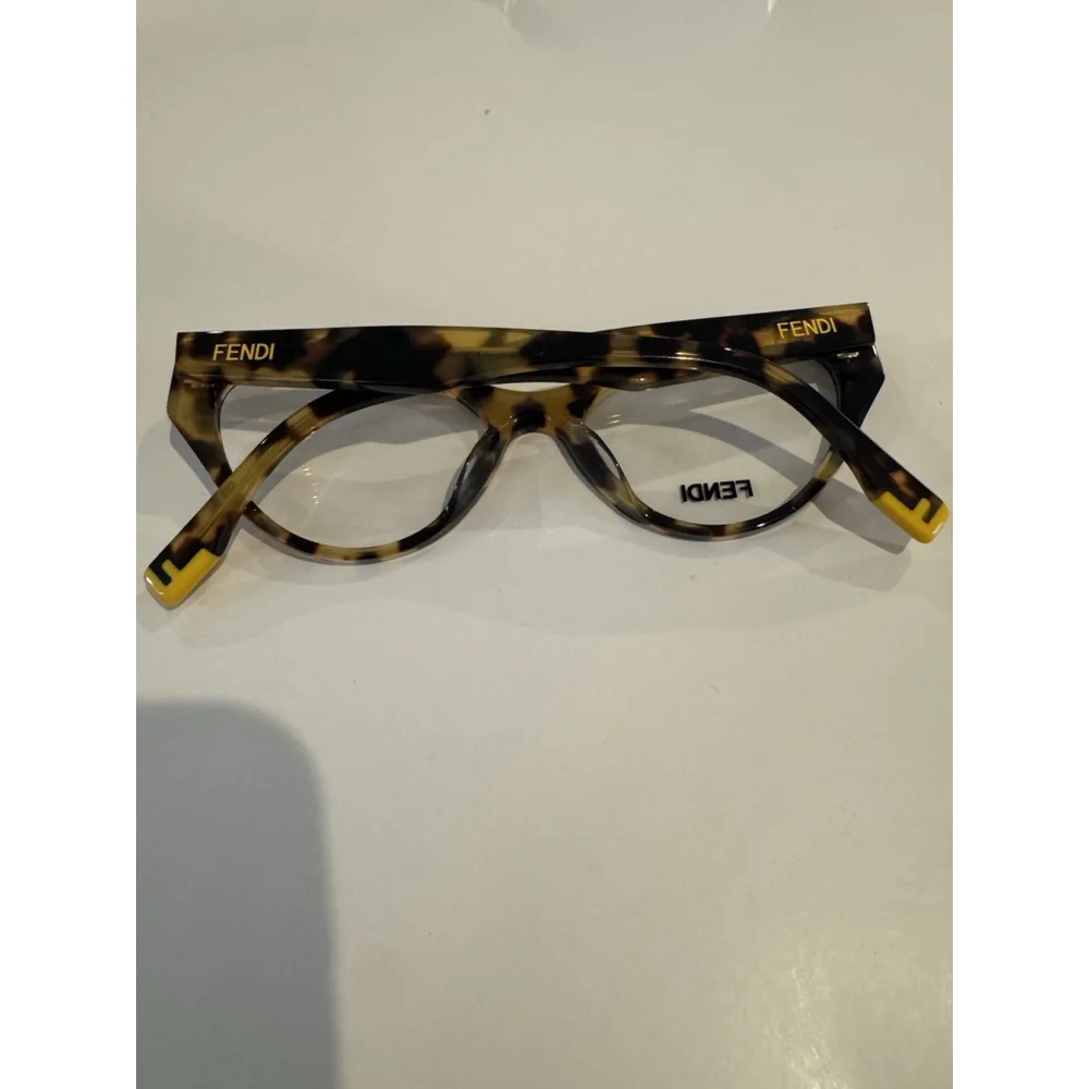 Fendi Eyeglasses FE500221 055 53-17 Tortoise Shell Brown Made In Italy